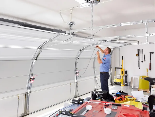 Garage door cable repair service by Bexley Garage Door Repair in Bexley