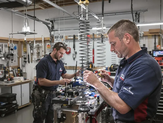 Garage door spring repair service by Bexley Garage Door Repair in Bexley