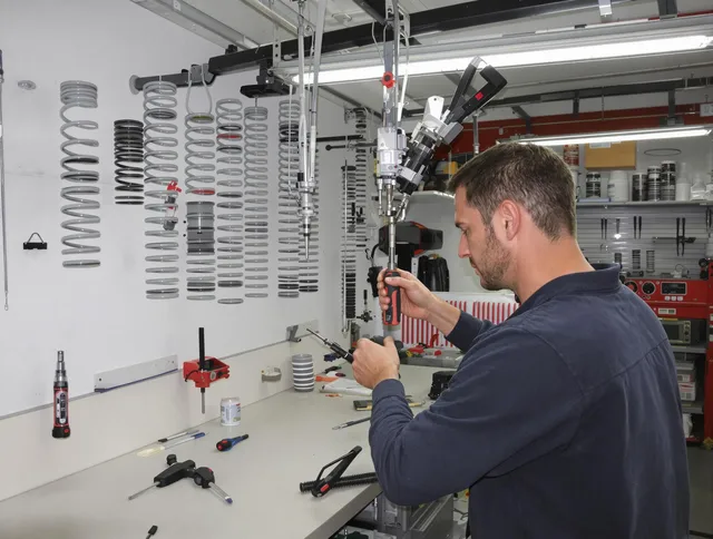 Bexley Garage Door Repair safety certified technician performing precision spring replacement in Bexley